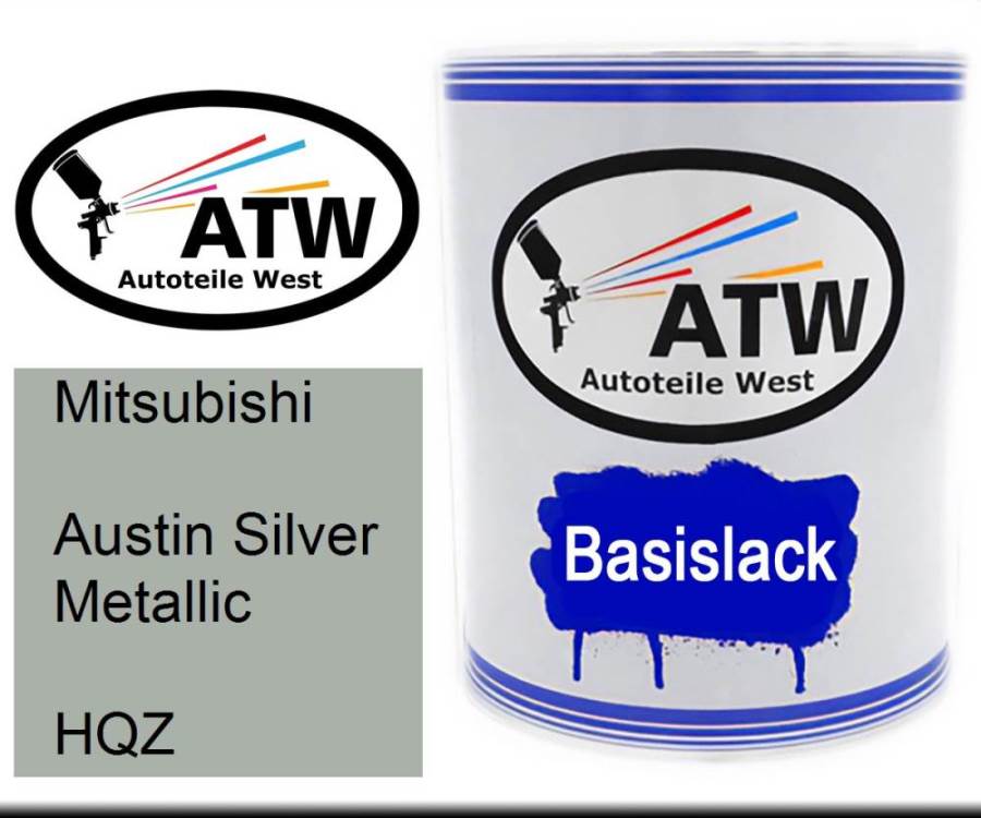 Mitsubishi, Austin Silver Metallic, HQZ: 1L Lackdose, von ATW Autoteile West.